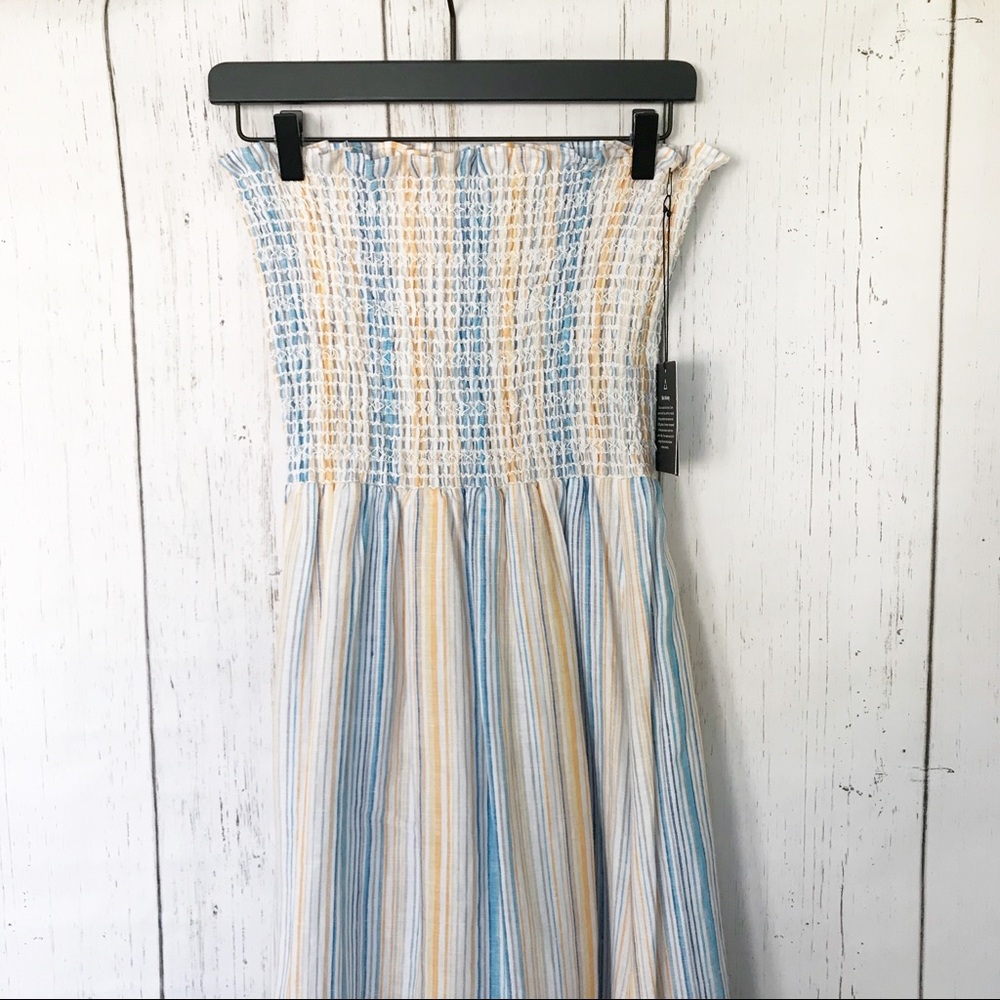 Reformation Midi Strapless Bermuda Ruffled Dress - Picture 5 of 6